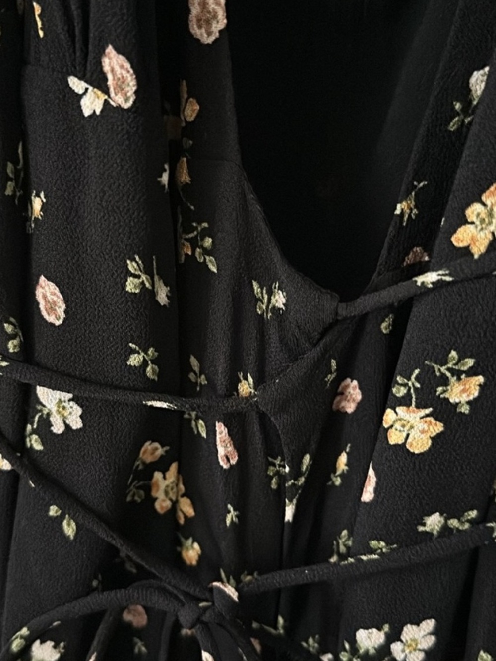 Reformation Callalily Dress In Black Floral Maxi Floor Length Size 0 - Picture 6 of 16